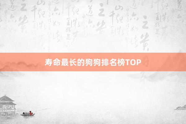 寿命最长的狗狗排名榜TOP